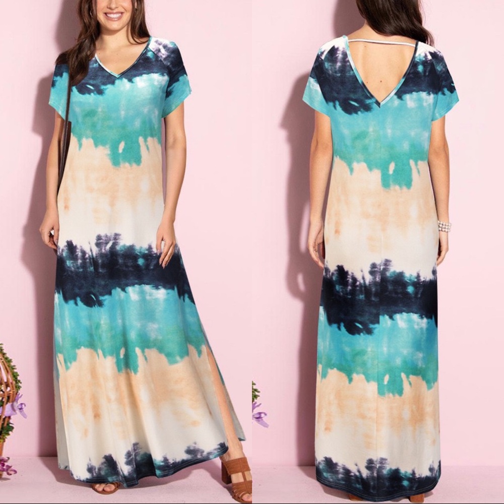 [3Packs] V Neck Maxi Dress